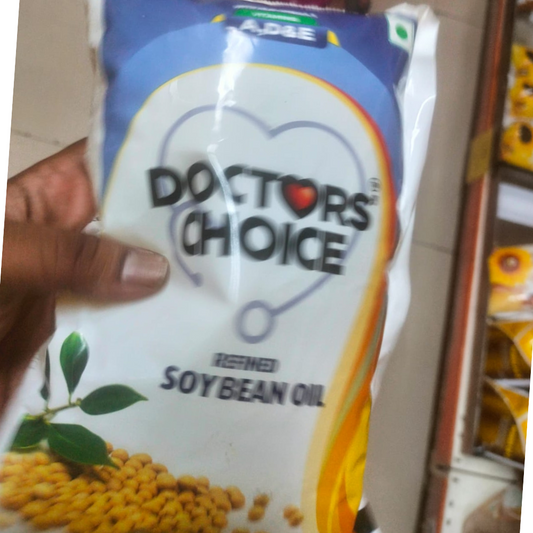 Doctor Choice Soyabean Oil 1L Pouch (12pcs/Box) - Rs 78/L