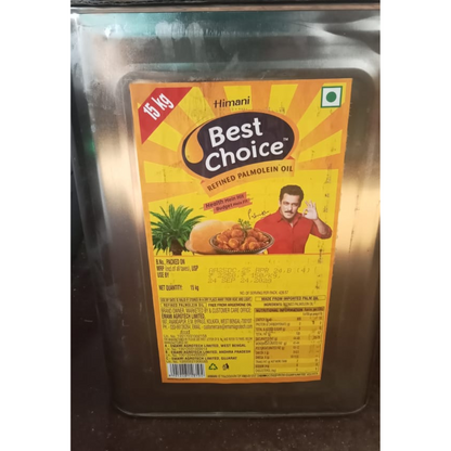 Himani Best Choice Palm Oil 15kgs - Rs 70/L