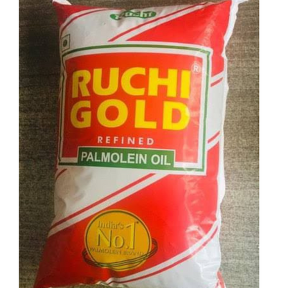 Ruchi Gold Refined Palm Oil 1L Pouch (10pcs/Box) - Rs 74/L