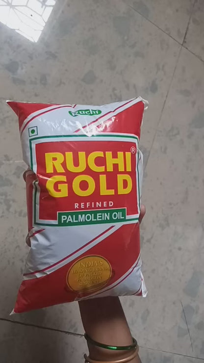 Ruchi Gold Refined Palm Oil 1L Pouch (10pcs/Box) - Rs 74/L